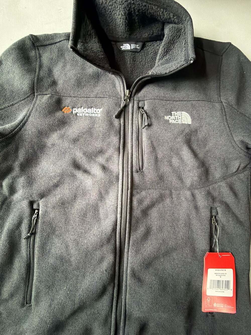 The North Face Sweater Fleece Jacket Size M Black Palo Alto Networks